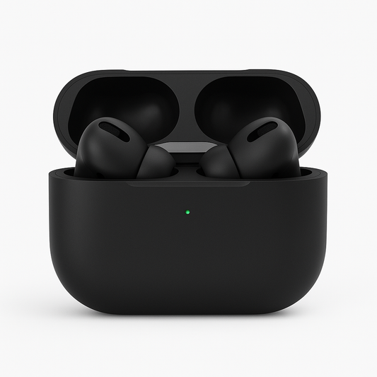 TWS Airdopes Bluetooth Earbuds with Charging Case – Touch Control, Deep Bass, Black