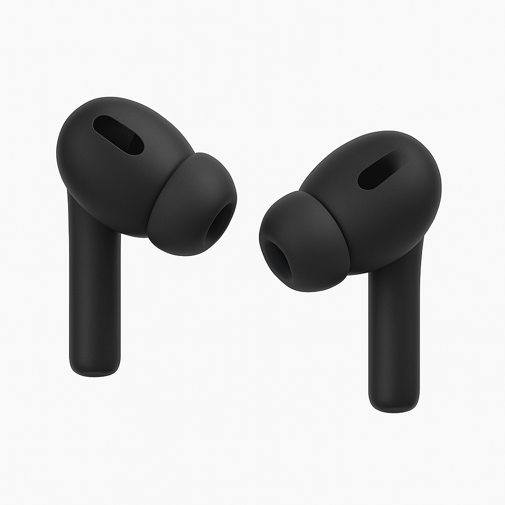 TWS Airdopes Bluetooth Earbuds with Charging Case – Touch Control, Deep Bass, Black